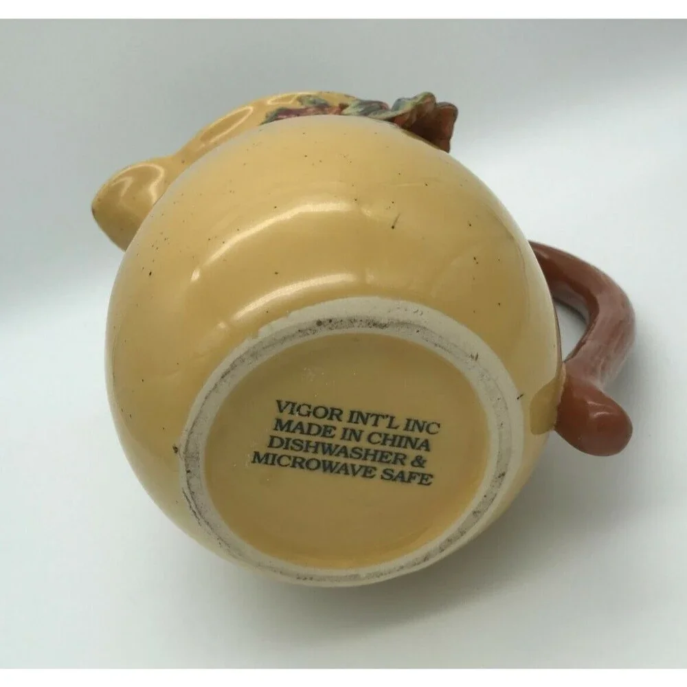 Vigor Int'l Inc. Ceramic Autumn Decor Drink Pitcher. 2 qt. Cottagecore Farmhouse